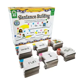 Key Education Sentence Building Game, Phonics Puzzles for Kids Ages 6-8, Learn to Read Parts of Speech, Sight Words, and More, Speech Therapy Materials for Kindergarten, 1st Grade, and Up