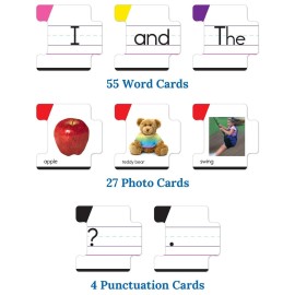 Key Education Sentence Building Game, Phonics Puzzles for Kids Ages 6-8, Learn to Read Parts of Speech, Sight Words, and More, Speech Therapy Materials for Kindergarten, 1st Grade, and Up