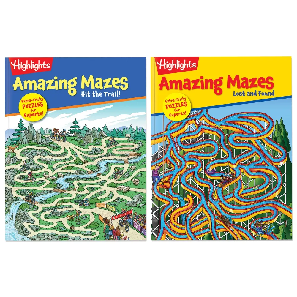 Highlights for Children Amazing Mazes Expert Maze Books for Kids Ages 6 and Up, 144 Pages, 2-Pack of Activity Books for Kids, Screen Free Fun and Challenging Mazes Highlights for Children Amazing Mazes Expert Maze Books for Kids Ages 6 and Up, 144 Pages, 2-Pack of Activity Books for Kids, Screen Free Fun and Challenging Mazes