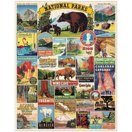 Cavallini Papers & Co. National Parks 1,000 Piece Puzzle, Multi Cavallini Papers & Co. National Parks 1,000 Piece Puzzle, Multi