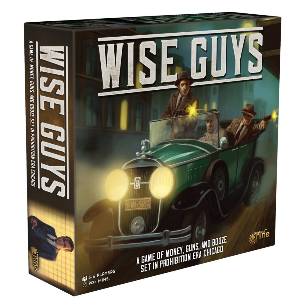 Gale Force Nine : Wise Guys, Strategy Game, to Turn Chicago Upside Down, 3 to 4 Players, 90 Minute Play Time, for Ages 14 and up Gale Force Nine : Wise Guys, Strategy Game, to Turn Chicago Upside Down, 3 to 4 Players, 90 Minute Play Time, for Ages 14 and up