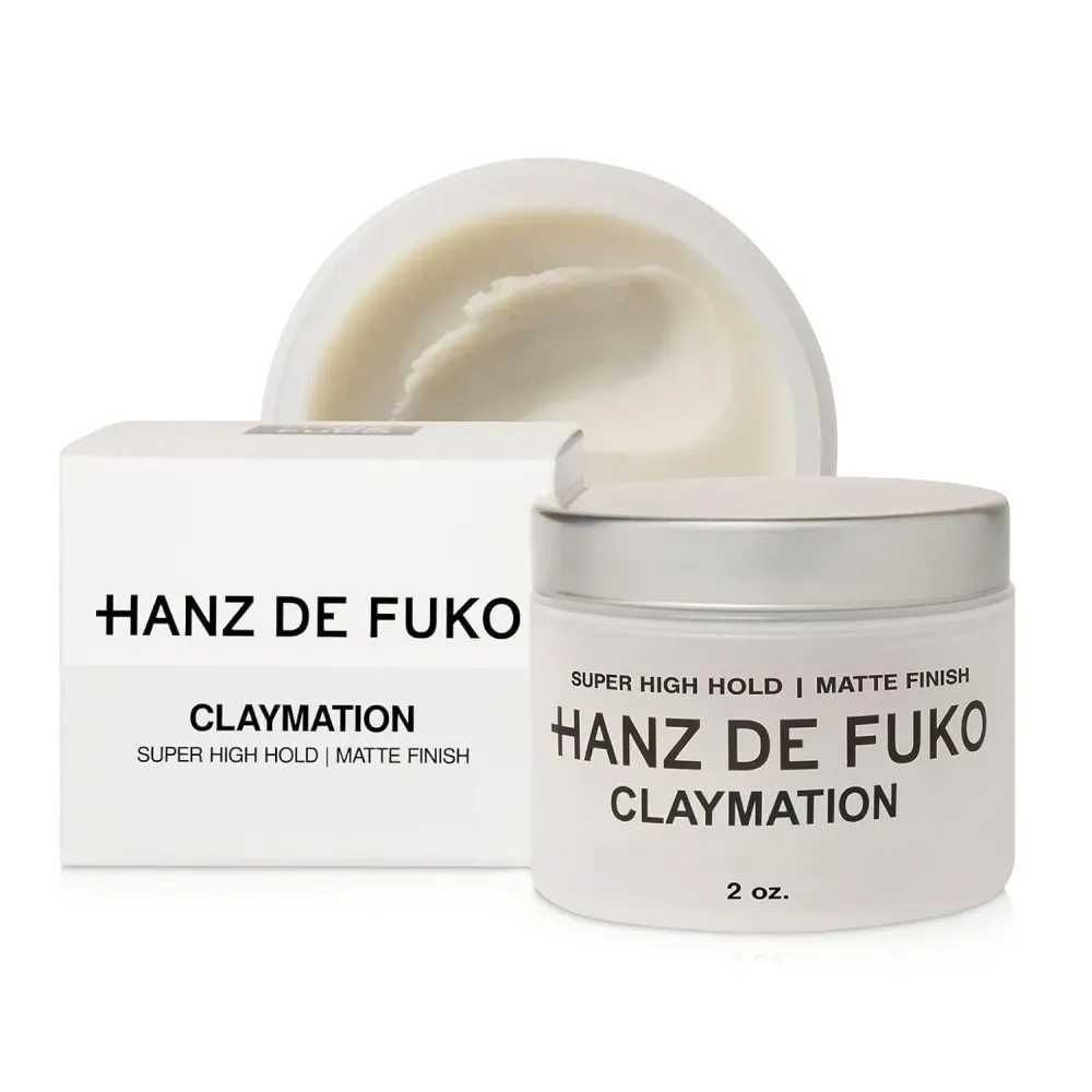 Hanz de Fuko Claymation - Premium Mens Hair Styling Clay - Super High Hold, Matte Finish - 2 oz Hanz de Fuko Claymation - Premium Mens Hair Styling Clay - Super High Hold, Matte Finish - 2 oz