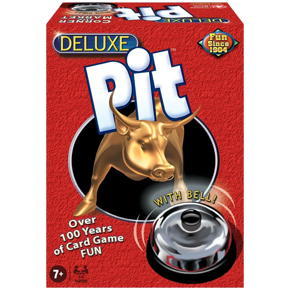 Deluxe Pit by Winning Moves Games USA, Loud and Raucous Party Game for 3 to 8 Players, Ages 7 and Up Deluxe Pit by Winning Moves Games USA, Loud and Raucous Party Game for 3 to 8 Players, Ages 7 and Up