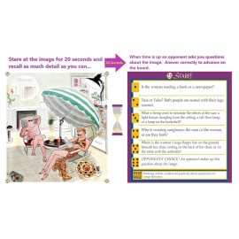 Stare - Fun Game of Visual Recall Where Quirky Image Cards Challenge Players\' Minds - Classic for Adult & Family Game Night Stare - Fun Game of Visual Recall Where Quirky Image Cards Challenge Players\' Minds - Classic for Adult & Family Game Night