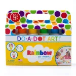 Do A Dot Art! Markers 6-Pack Rainbow Washable Paint Markers, The Original Dot Marker, Activity Craft Coloring Supplies for Kids and Toddlers, Made in the USA