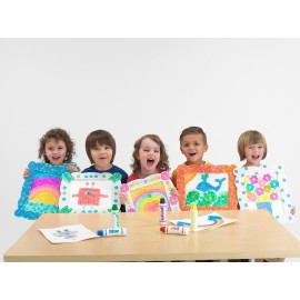 Do A Dot Art! Brilliant Colors 6 Pack Washable Paint Dot Markers Daubers for Children, The Original Dot Art Marker