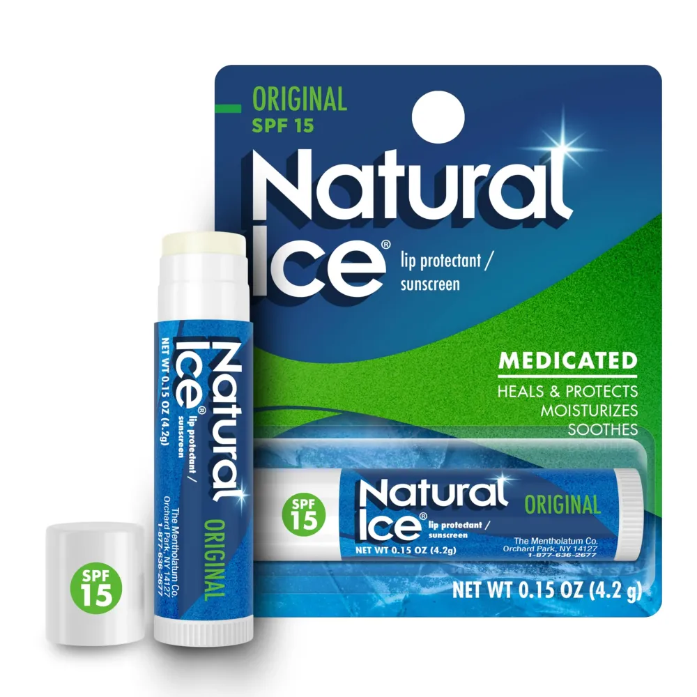 Natural Ice Original SPF 15 Medicated Lip Balm - 12 Count Pack Natural Ice Original SPF 15 Medicated Lip Balm - 12 Count Pack