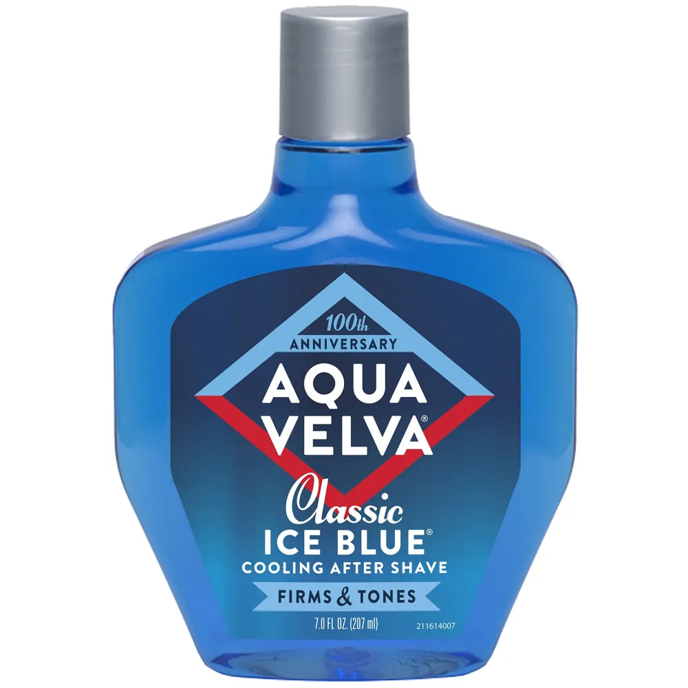Aqua Velva After Shave, Classic Ice Blue, Soothes, Cools, and Refreshes Skin, 7 Ounce Aqua Velva After Shave, Classic Ice Blue, Soothes, Cools, and Refreshes Skin, 7 Ounce