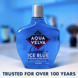 Aqua Velva After Shave, Classic Ice Blue, Soothes, Cools, and Refreshes Skin, 7 Ounce Aqua Velva After Shave, Classic Ice Blue, Soothes, Cools, and Refreshes Skin, 7 Ounce