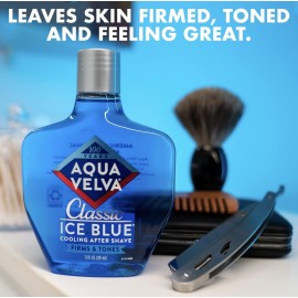 Aqua Velva After Shave, Classic Ice Blue, Soothes, Cools, and Refreshes Skin, 7 Ounce Aqua Velva After Shave, Classic Ice Blue, Soothes, Cools, and Refreshes Skin, 7 Ounce