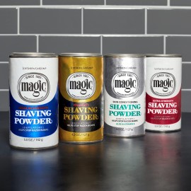 SoftSheen-Carson Magic Razorless Shaving for Men, Magic Skin Conditioning Shaving Powder, with Vitamin E and Aloe, formulated for Black Men, Depilatory, Helps Stop Razor Bumps, 4.5 oz SoftSheen-Carson Magic Razorless Shaving for Men, Magic Skin Conditioning Shaving Powder, with Vitamin E and Aloe, formulated for Black Men, Depilatory, Helps Stop Razor Bumps, 4.5 oz