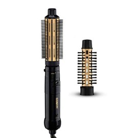 Conair 2-in-1 Hot Air Curling Combo, Includes 1.5-inch Curl Brush and 1-inch Aluminum Bristle Brush Conair 2-in-1 Hot Air Curling Combo, Includes 1.5-inch Curl Brush and 1-inch Aluminum Bristle Brush