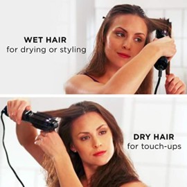 Conair 2-in-1 Hot Air Curling Combo, Includes 1.5-inch Curl Brush and 1-inch Aluminum Bristle Brush Conair 2-in-1 Hot Air Curling Combo, Includes 1.5-inch Curl Brush and 1-inch Aluminum Bristle Brush