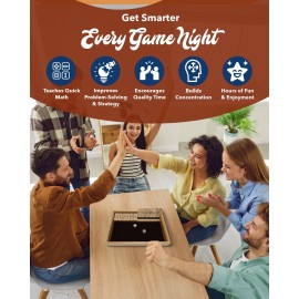 WE Games Wooden Shut The Box - Close The Box Set with 12 Number Tiles & 2 Dice Games - 13.5 Natural Wood Finish