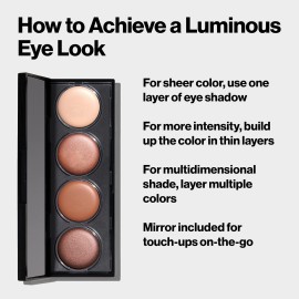 Revlon Crme Eyeshadow Palette, Illuminance Eye Makeup with Crease- Resistant Ingredients, Creamy Pigmented in Blendable Matte & Shimmer Finishes, 715 Precious Metals, 0.12 Oz Revlon Crme Eyeshadow Palette, Illuminance Eye Makeup with Crease- Resistant Ingredients, Creamy Pigmented in Blendable Matte & Shimmer Finishes, 715 Precious Metals, 0.12 Oz