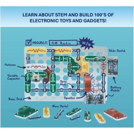 Snap Circuits Classic SC-300 Electronics Exploration Kit | Over 300 Projects | Full Color Manual Parts | STEM Educational Toy for Kids 8+ 2.3 x 13.6 x 19.3 inches Snap Circuits Classic SC-300 Electronics Exploration Kit | Over 300 Projects | Full Color Manual Parts | STEM Educational Toy for Kids 8+ 2.3 x 13.6 x 19.3 inches