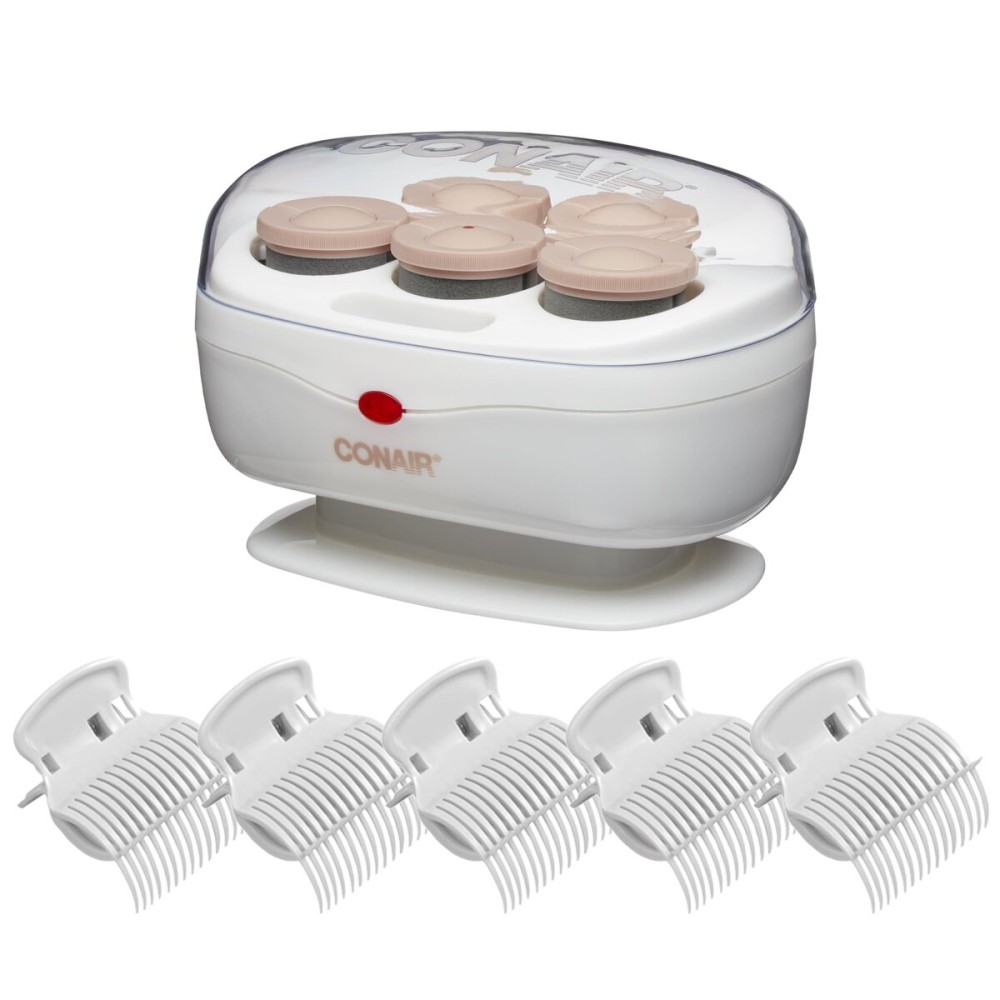 Conair Double Ceramic Hot Rollers for Long, Medium, and All Hair - Hair Curler - Hair Roller Clips Included - 1 1/2-inch Rollers Conair Double Ceramic Hot Rollers for Long, Medium, and All Hair - Hair Curler - Hair Roller Clips Included - 1 1/2-inch Rollers