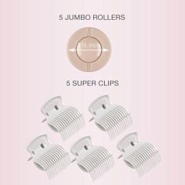 Conair Double Ceramic Hot Rollers for Long, Medium, and All Hair - Hair Curler - Hair Roller Clips Included - 1 1/2-inch Rollers Conair Double Ceramic Hot Rollers for Long, Medium, and All Hair - Hair Curler - Hair Roller Clips Included - 1 1/2-inch Rollers