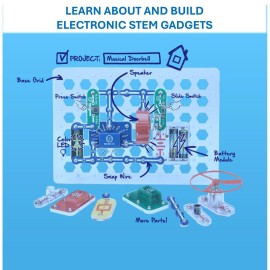 Snap Circuits Jr. SC-100 Electronics Exploration Kit, Over 100 Projects, Full Color Project Manual, 28 Parts, STEM Educational Toy for Kids 8 + Snap Circuits Jr. SC-100 Electronics Exploration Kit, Over 100 Projects, Full Color Project Manual, 28 Parts, STEM Educational Toy for Kids 8 +