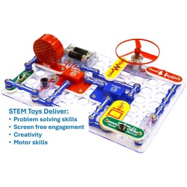 Snap Circuits Jr. SC-100 Electronics Exploration Kit, Over 100 Projects, Full Color Project Manual, 28 Parts, STEM Educational Toy for Kids 8 + Snap Circuits Jr. SC-100 Electronics Exploration Kit, Over 100 Projects, Full Color Project Manual, 28 Parts, STEM Educational Toy for Kids 8 +