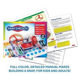 Snap Circuits Jr. SC-100 Electronics Exploration Kit, Over 100 Projects, Full Color Project Manual, 28 Parts, STEM Educational Toy for Kids 8 + Snap Circuits Jr. SC-100 Electronics Exploration Kit, Over 100 Projects, Full Color Project Manual, 28 Parts, STEM Educational Toy for Kids 8 +