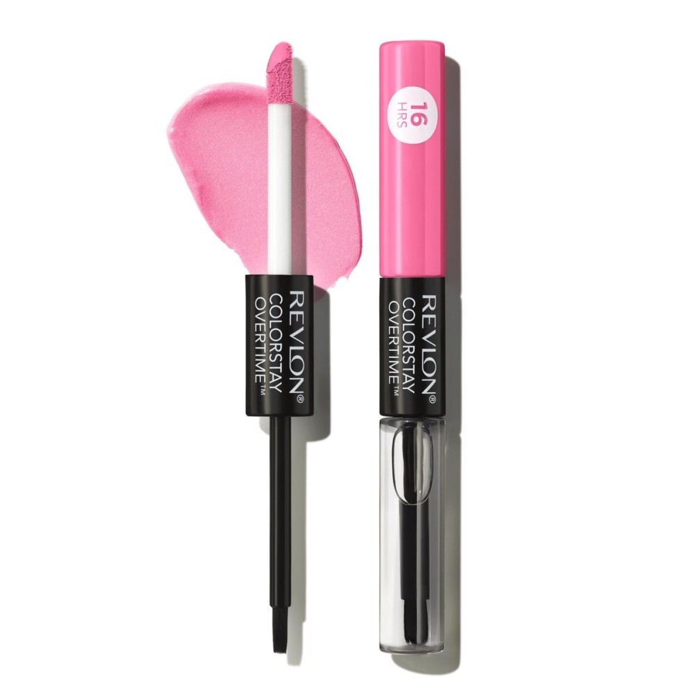 Revlon Liquid Lipstick with Clear Lip Gloss, ColorStay Overtime Lipcolor, Dual Ended with Vitamin E, 080 Keep Blushing, 0.07 Fl Oz Revlon Liquid Lipstick with Clear Lip Gloss, ColorStay Overtime Lipcolor, Dual Ended with Vitamin E, 080 Keep Blushing, 0.07 Fl Oz