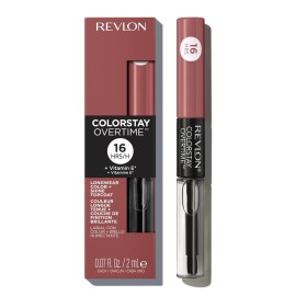 Revlon Liquid Lipstick with Clear Lip Gloss, ColorStay Overtime Lipcolor, Dual Ended with Vitamin E, 340 Eternally Tan, 0.07 Fl Oz Revlon Liquid Lipstick with Clear Lip Gloss, ColorStay Overtime Lipcolor, Dual Ended with Vitamin E, 340 Eternally Tan, 0.07 Fl Oz