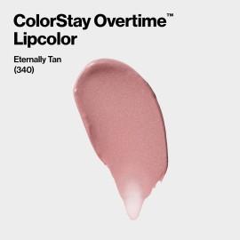Revlon Liquid Lipstick with Clear Lip Gloss, ColorStay Overtime Lipcolor, Dual Ended with Vitamin E, 340 Eternally Tan, 0.07 Fl Oz Revlon Liquid Lipstick with Clear Lip Gloss, ColorStay Overtime Lipcolor, Dual Ended with Vitamin E, 340 Eternally Tan, 0.07 Fl Oz