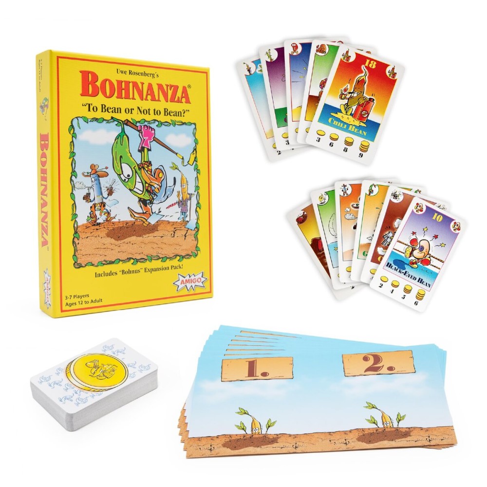 Amigo Games Bohnanza Classic Card Game - Plant & Harvest Your Beans in This Exciting Strategic Game That is Fun for the Whole Family - For Kids & Adults Ages 12 & Older Amigo Games Bohnanza Classic Card Game - Plant & Harvest Your Beans in This Exciting Strategic Game That is Fun for the Whole Family - For Kids & Adults Ages 12 & Older