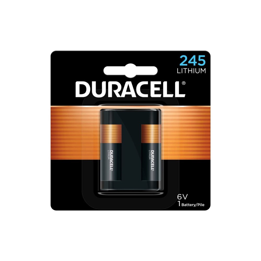 Duracell 245-6V Lithium-Battery, 1 Count Pack, 245 6 Volt High Power Lithium-Battery, Long-Lasting for Video and Photo-Cameras, Lighting Equipment, and More Duracell 245-6V Lithium-Battery, 1 Count Pack, 245 6 Volt High Power Lithium-Battery, Long-Lasting for Video and Photo-Cameras, Lighting Equipment, and More