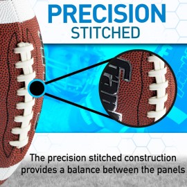 Franklin Sports Official Size Football - All-Weather 1000 Regulation Outdoor Football - Synthetic Leather Adult Ball - Extra Grip Official Size - Brown + White Franklin Sports Official Size Football - All-Weather 1000 Regulation Outdoor Football - Synthetic Leather Adult Ball - Extra Grip Official Size - Brown + White