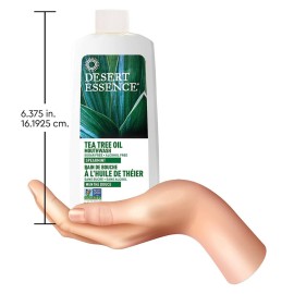Desert Essence Alcohol-Free Mouthwash with Tea Tree Oil and Aloe, Sugar-Free, Oral Rinse to Provide Botanical Care for Teeth & Gums, Vegan, Non-GMO, SLS-Free, Gluten-Free, Spearmint Flavor, 8oz Desert Essence Alcohol-Free Mouthwash with Tea Tree Oil and Aloe, Sugar-Free, Oral Rinse to Provide Botanical Care for Teeth & Gums, Vegan, Non-GMO, SLS-Free, Gluten-Free, Spearmint Flavor, 8oz