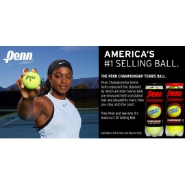 Penn Championship- Regular Duty Felt Pressurized Tennis Balls - 1 Can, 3 Balls Penn Championship- Regular Duty Felt Pressurized Tennis Balls - 1 Can, 3 Balls