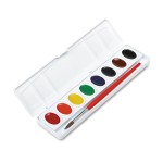 Prang Oval Pan Watercolor Paint Set, 8 Assorted Colors, 1 Count