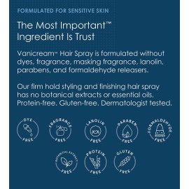 Vanicream Firm Hold Hairspray, Fragrance and Gluten Free, For Sensitive Skin, 8 Ounce, Packaging May Vary Vanicream Firm Hold Hairspray, Fragrance and Gluten Free, For Sensitive Skin, 8 Ounce, Packaging May Vary