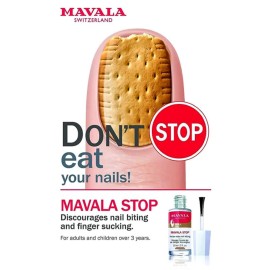 Mavala Stop Deterrent Nail Polish Treatment | Nail Care to Help Stop Putting Fingers In Your Mouth | Bitter Taste | Easy Application | For Ages 3+ | 0.3 Fl Oz Mavala Stop Deterrent Nail Polish Treatment | Nail Care to Help Stop Putting Fingers In Your Mouth | Bitter Taste | Easy Application | For Ages 3+ | 0.3 Fl Oz