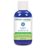 Clean + Easy Azulene Oil - Post Waxing Treatment for Sensitive Skin, Soothes Irritation & Removes Wax Residue After Hair Removal, After Wax Care, 2 oz
