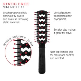 Cricket Static Free Mini Fast Flo Vent Hair Brush - Curling, Blow Drying, Detangling and Styling Wet or Dry Hair, Ideal for Travel, Suitable for All Hair Types, Mother\'s Day Essential Cricket Static Free Mini Fast Flo Vent Hair Brush - Curling, Blow Drying, Detangling and Styling Wet or Dry Hair, Ideal for Travel, Suitable for All Hair Types, Mother\'s Day Essential