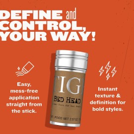 TIGI Bed Head Hair Wax Stick For Cool People, For a Soft, Pliable Hold, Hair Styling Product With Beeswax & Japan Wax 2.57 oz TIGI Bed Head Hair Wax Stick For Cool People, For a Soft, Pliable Hold, Hair Styling Product With Beeswax & Japan Wax 2.57 oz