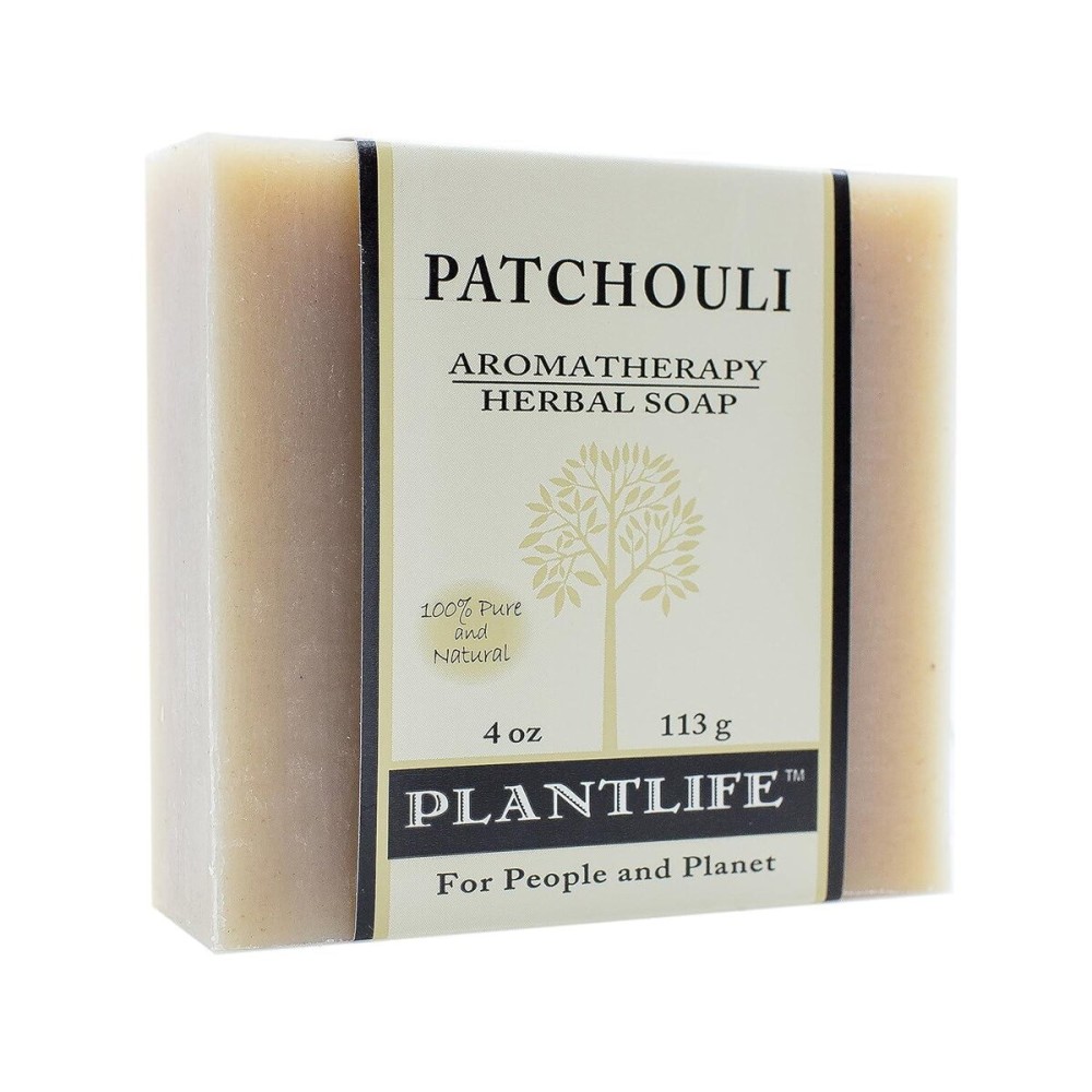 Plantlife Patchouli Bar Soap - Moisturizing and Soothing Soap for Your Skin - Hand Crafted Using Plant-Based Ingredients - Made in California 4oz Bar Plantlife Patchouli Bar Soap - Moisturizing and Soothing Soap for Your Skin - Hand Crafted Using Plant-Based Ingredients - Made in California 4oz Bar