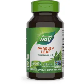 Nature\'s Way Premium Herbal Parsley Leaf Provides Chlorophyll, 100 Vegan Capsules