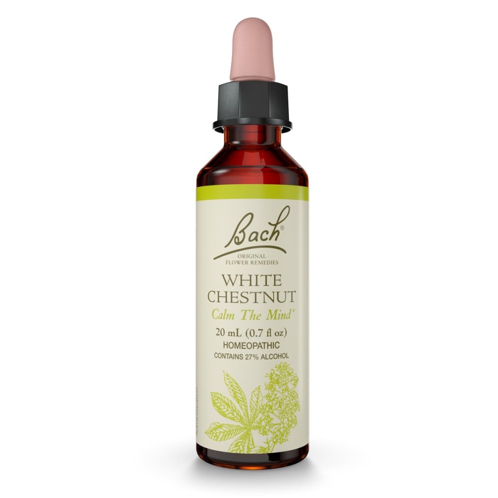 Bach Original Flower Remedies, White Chestnut - Calm The Mind - Natural Homeopathic Flower Essence for Emotional Balance - Vegan, Gluten Free, Sugar Free - 20mL Dropper Bach Original Flower Remedies, White Chestnut - Calm The Mind - Natural Homeopathic Flower Essence for Emotional Balance - Vegan, Gluten Free, Sugar Free - 20mL Dropper