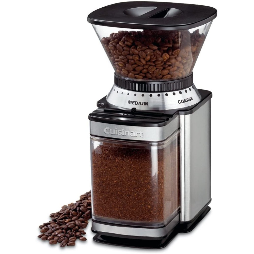 CUISINART Coffee Grinder, Electric Burr One-Touch Automatic Grinder with18-Position Grind Selector, Stainless Steel, DBM-8P1 CUISINART Coffee Grinder, Electric Burr One-Touch Automatic Grinder with18-Position Grind Selector, Stainless Steel, DBM-8P1