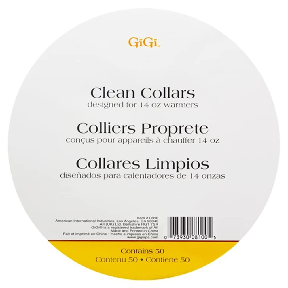 GiGi Clean Collars for 14-Ounce Wax Warmers, 50 Pieces GiGi Clean Collars for 14-Ounce Wax Warmers, 50 Pieces