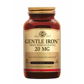 Solgar Gentle Iron - Ideal for Sensitive StomachsRed Blood Cell Supplement, , Non Constipating & GMO, Vegan, Gluten & Dairy Free, Kosher - 180 Servings, Unflavored, 180 Count