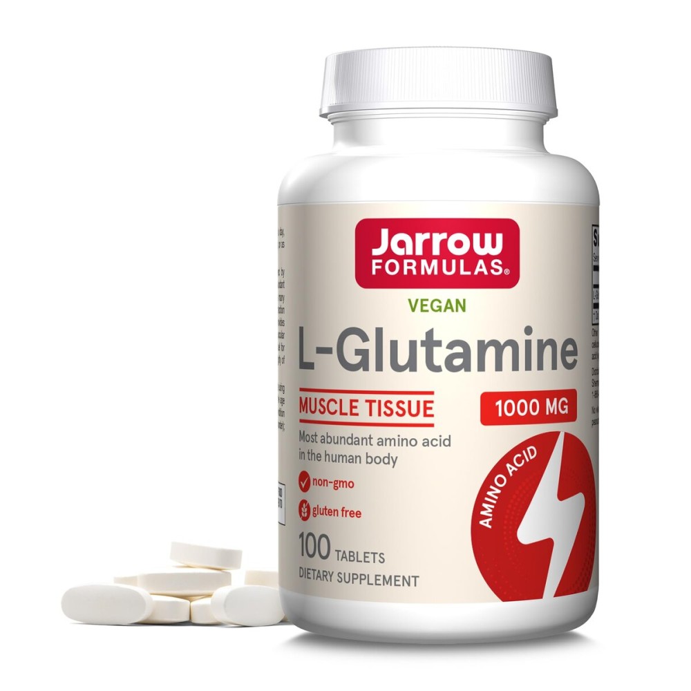 Jarrow Formulas L-Glutamine 1000 mg, Dietary Supplement for Muscle Tissue, Multifunctional Amino Acid, Immune Support , 100 Easy-Solv Tablets, 50-100 Day Supply Jarrow Formulas L-Glutamine 1000 mg, Dietary Supplement for Muscle Tissue, Multifunctional Amino Acid, Immune Support , 100 Easy-Solv Tablets, 50-100 Day Supply