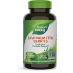Nature\'s Way Saw Palmetto Berries, Traditional Prostate Support*, 585 mg per Serving, Non-GMO Project Verified, Vegan, 180 Capsules (Packaging May Vary)