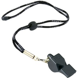Fox 40 Classic Official Whistle with Break Away Lanyard (Black) Fox 40 Classic Official Whistle with Break Away Lanyard (Black)