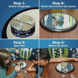 Toysmith Eulers Disk - Create A Hypnotic Display of Light & Sound- Science Desk Decor for Home and Office - Physics Toys for Adults & Kids 8+ Toysmith Eulers Disk - Create A Hypnotic Display of Light & Sound- Science Desk Decor for Home and Office - Physics Toys for Adults & Kids 8+