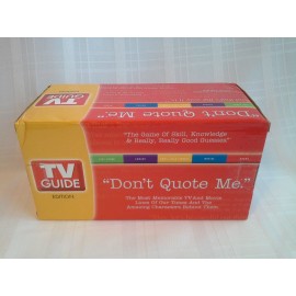 Don\'t Quote Me. TV Guide Board Game